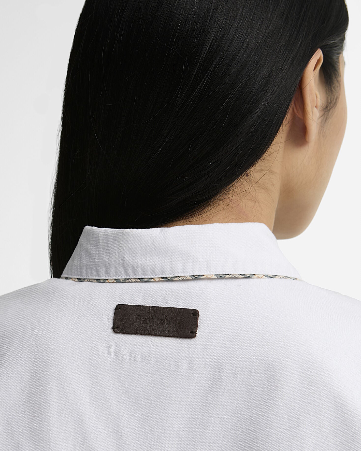 Barbour Bluse Alverstone Oxford Relaxed Fit White