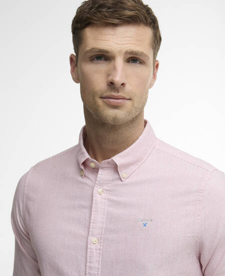 Camicia sartoriale Oxford a righe Red