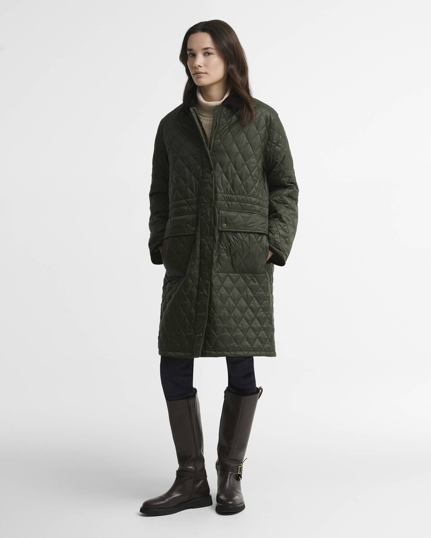 Rosamund Quilted Jacket Olive/Shadow Classic image number 0