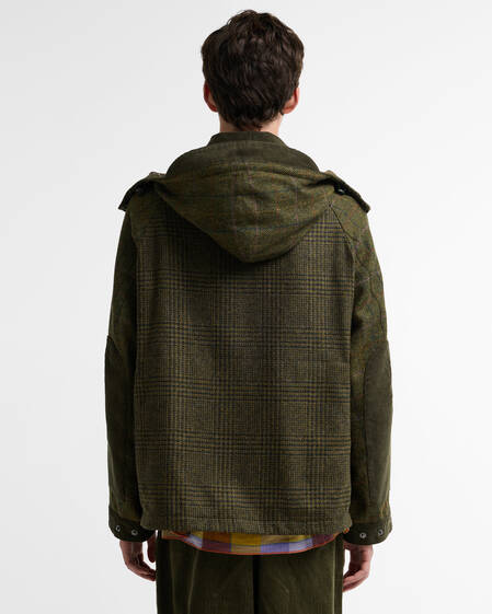 Barbour x Norbit Wolljacke Olive