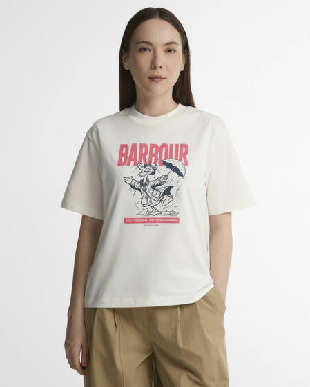 Annette Oversized Graphic T-Shirt Cloud