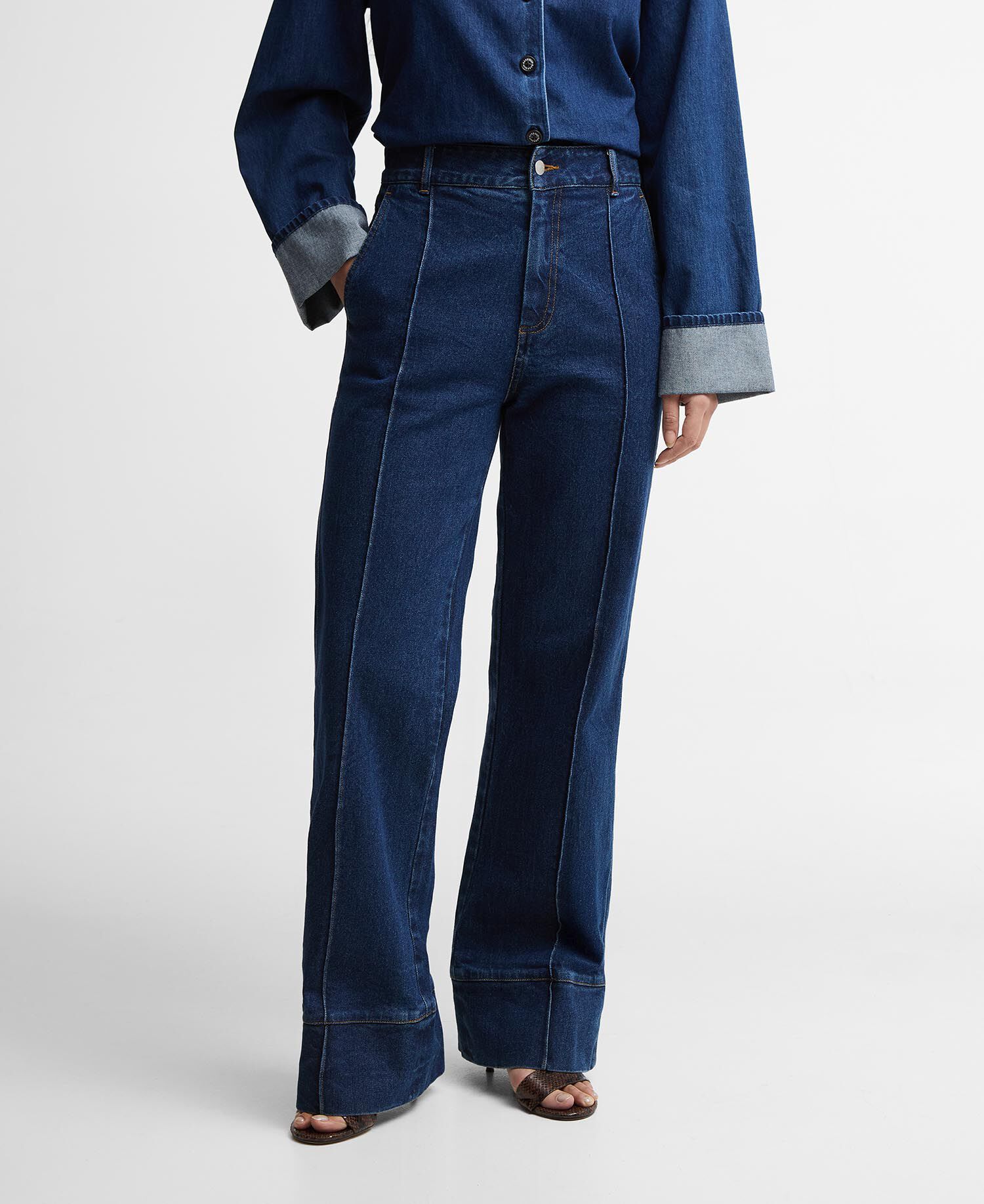 Cartmel Flared Jeans Dark Indigo