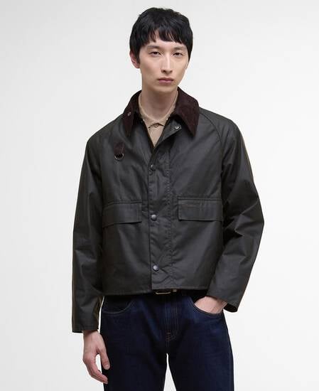 Spey Slim Waxed Jacket Olive