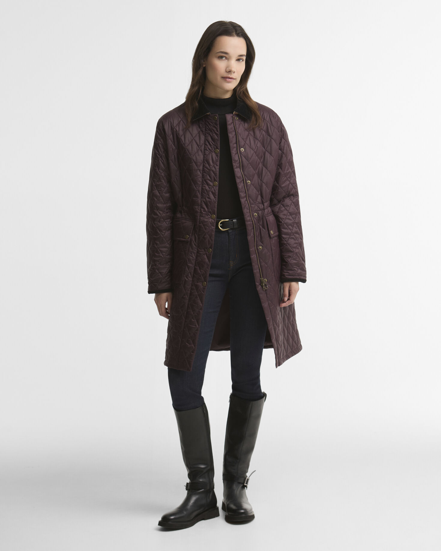 Rosamund Quilted Jacket Fig/Muted