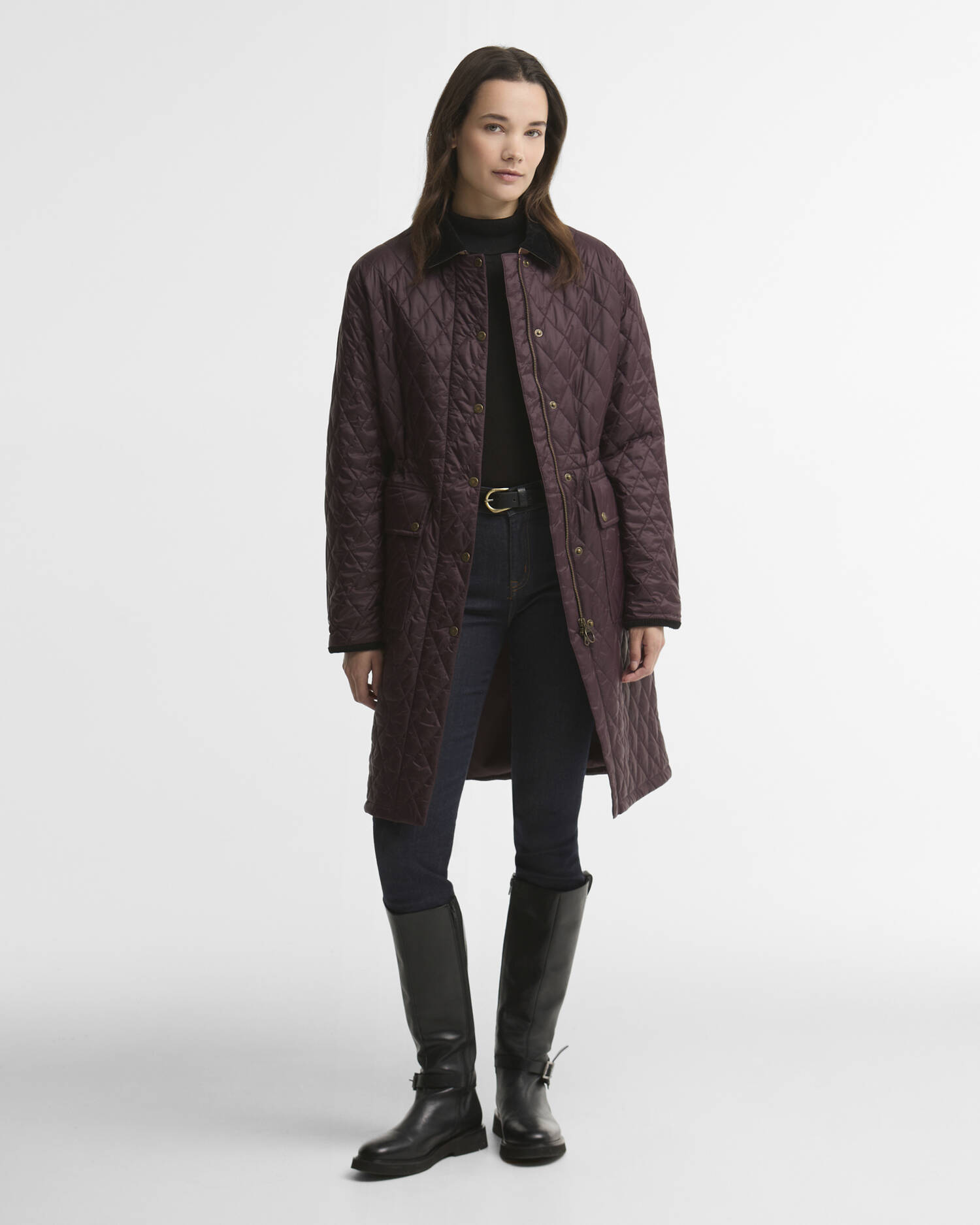 Rosamund Quilted Jacket Fig/Muted image number 0