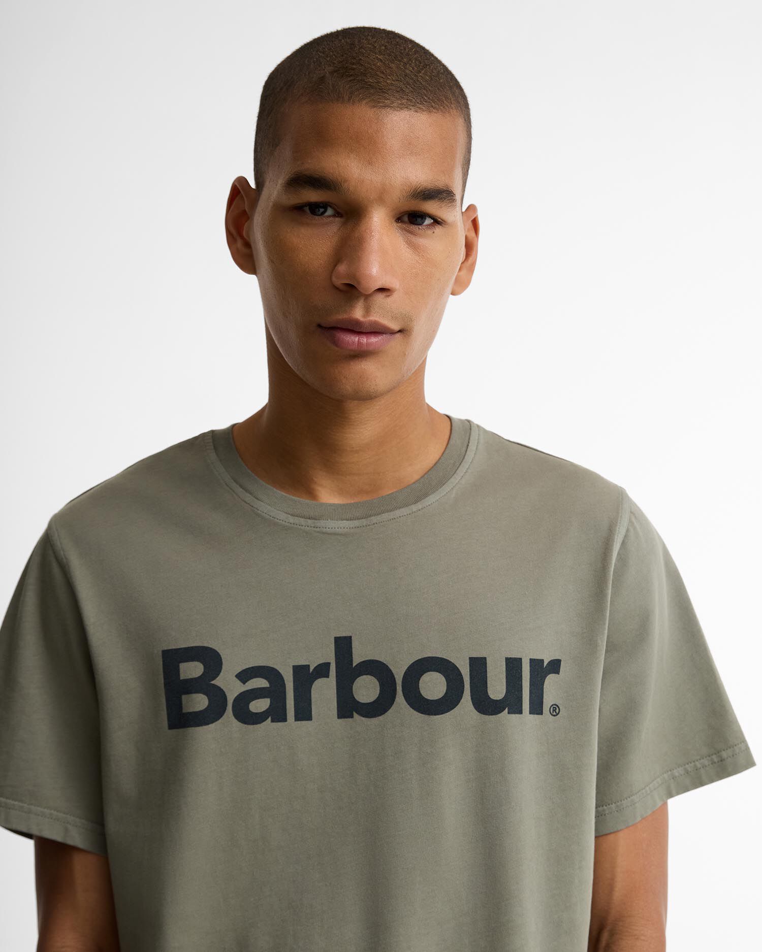 Washington Overdyed Logo Tailored T-Shirt Dusty Olive