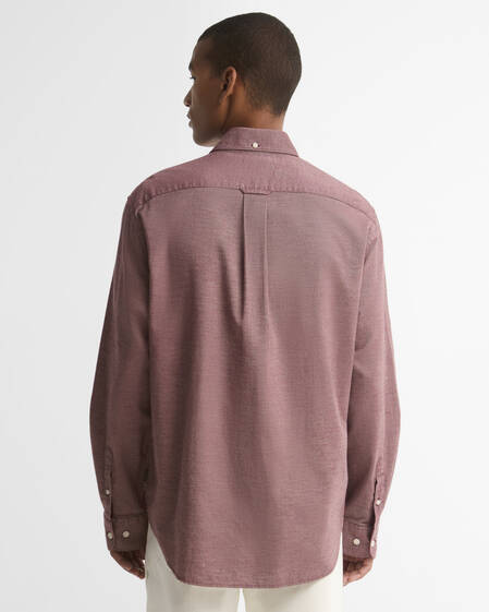 Nevis Authentic-Fit Long-Sleeved Shirt Ruby Marl