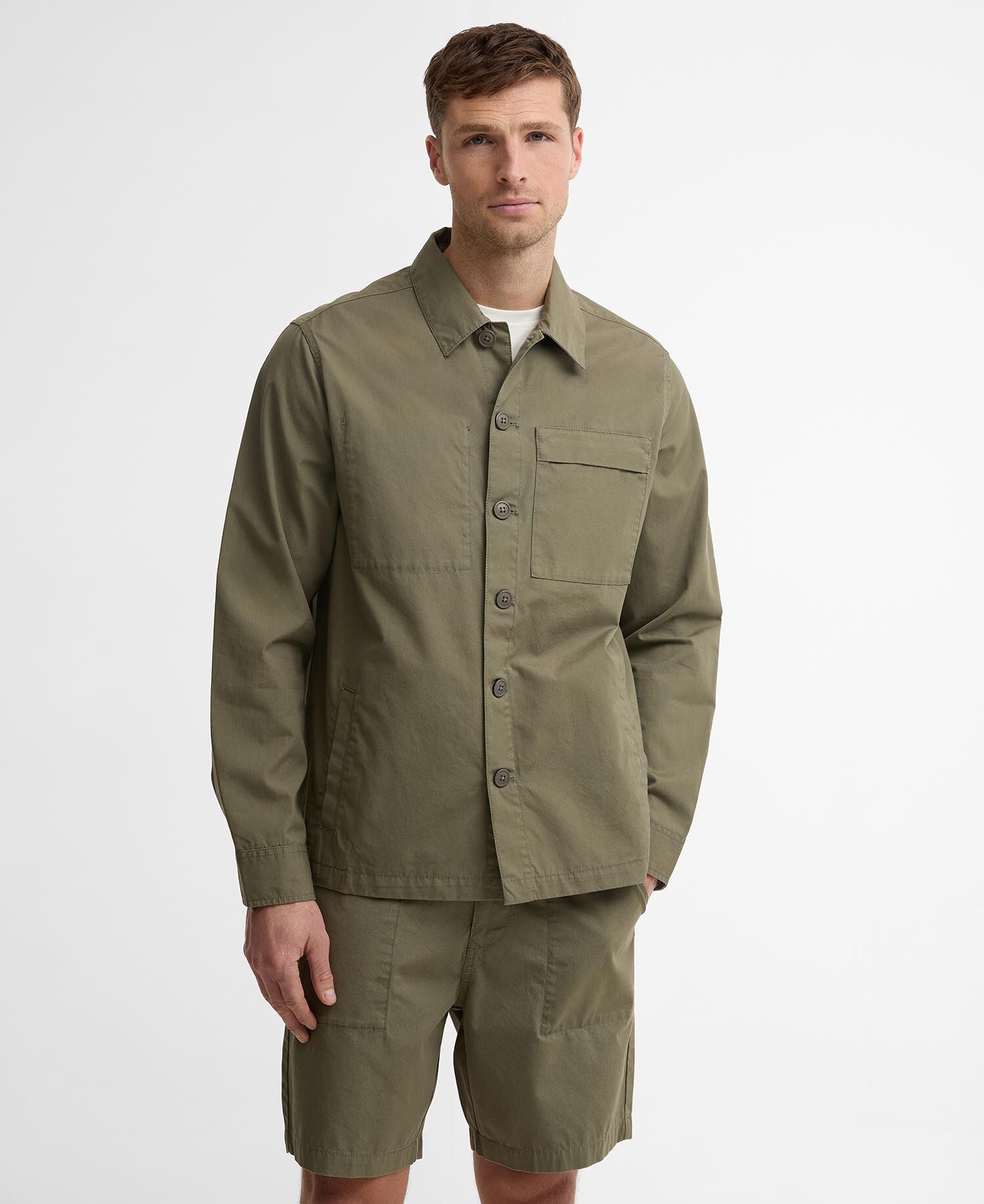Sherburn Overshirt Dusty Olive