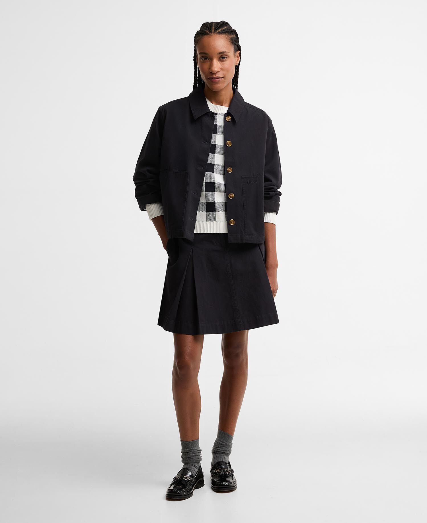 Maglione girocollo a quadretti Avebury Multi