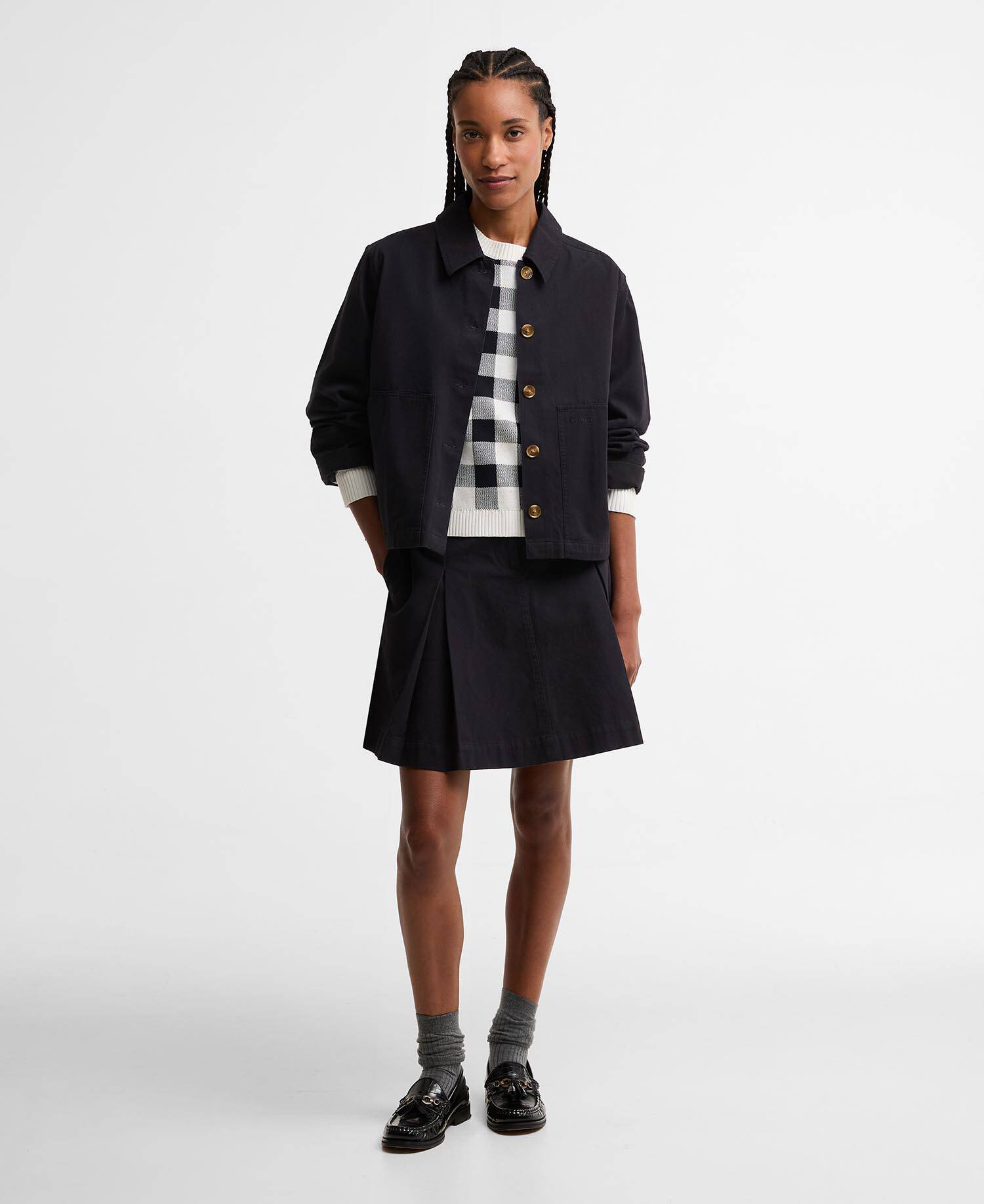 Maglione girocollo a quadretti Avebury Multi image number 1