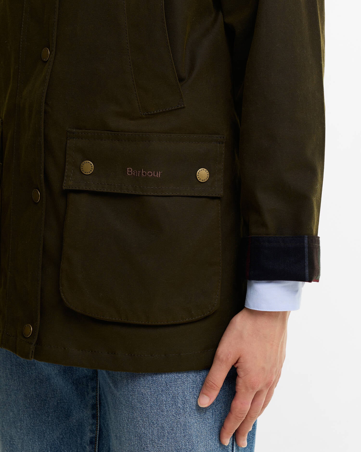 Acorn Waxed Jacket Olive image number 5