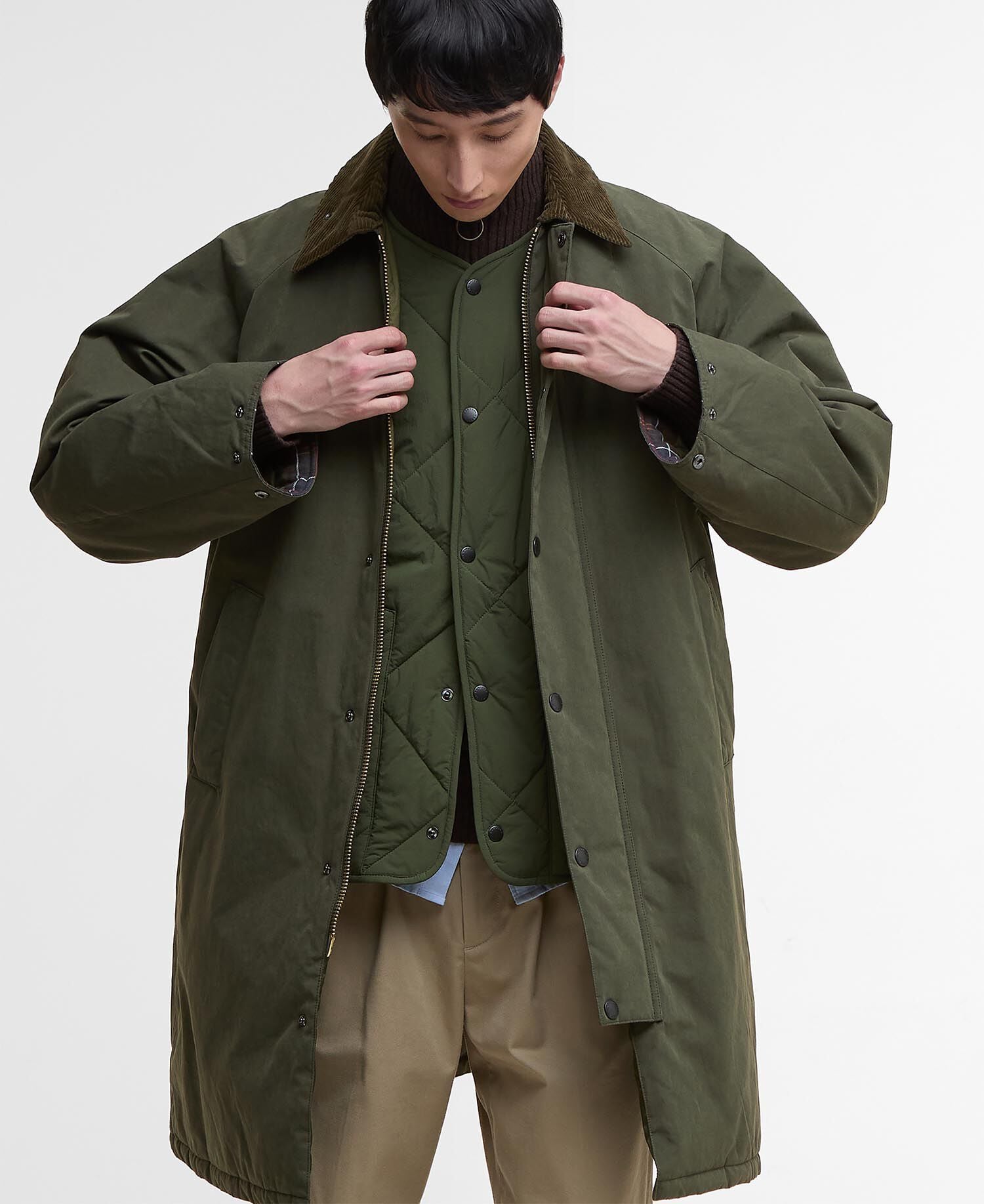 Padded Exmoor Coat Olive