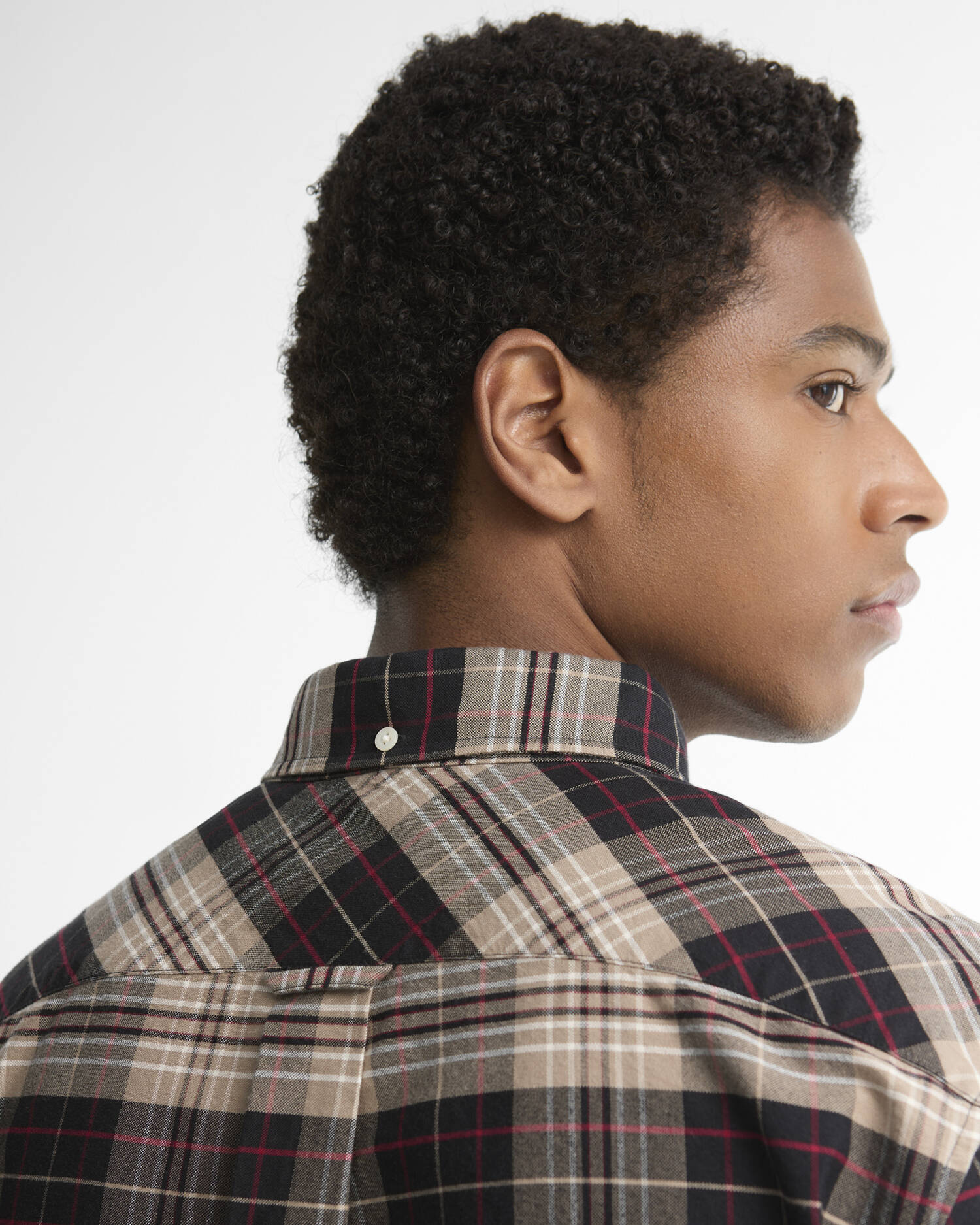 Barbour Hemd Annan Authentic Fit Stone image number 3