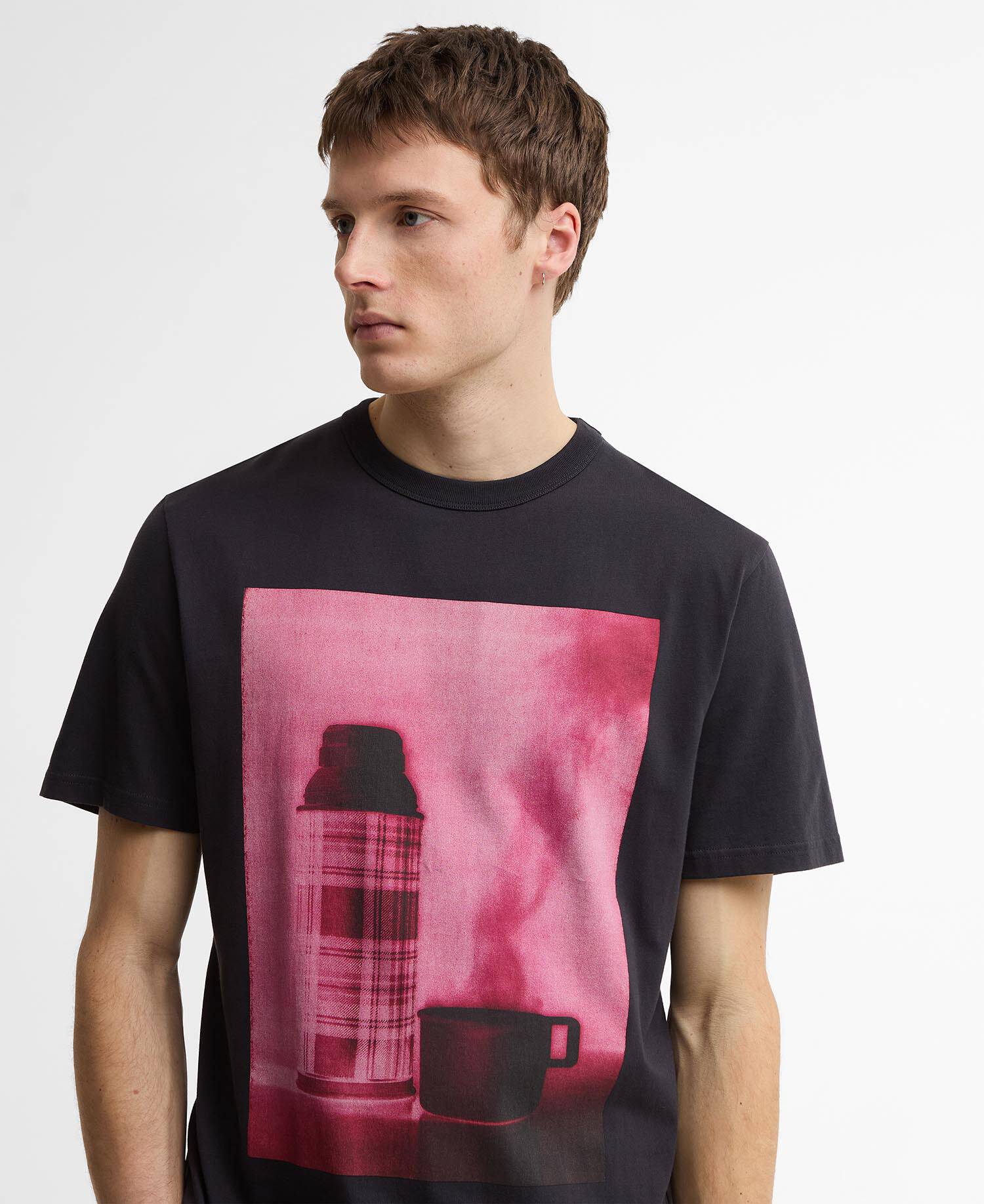 Paul Smith Loves Barbour Crosby T-Shirt Dark Navy image number 3