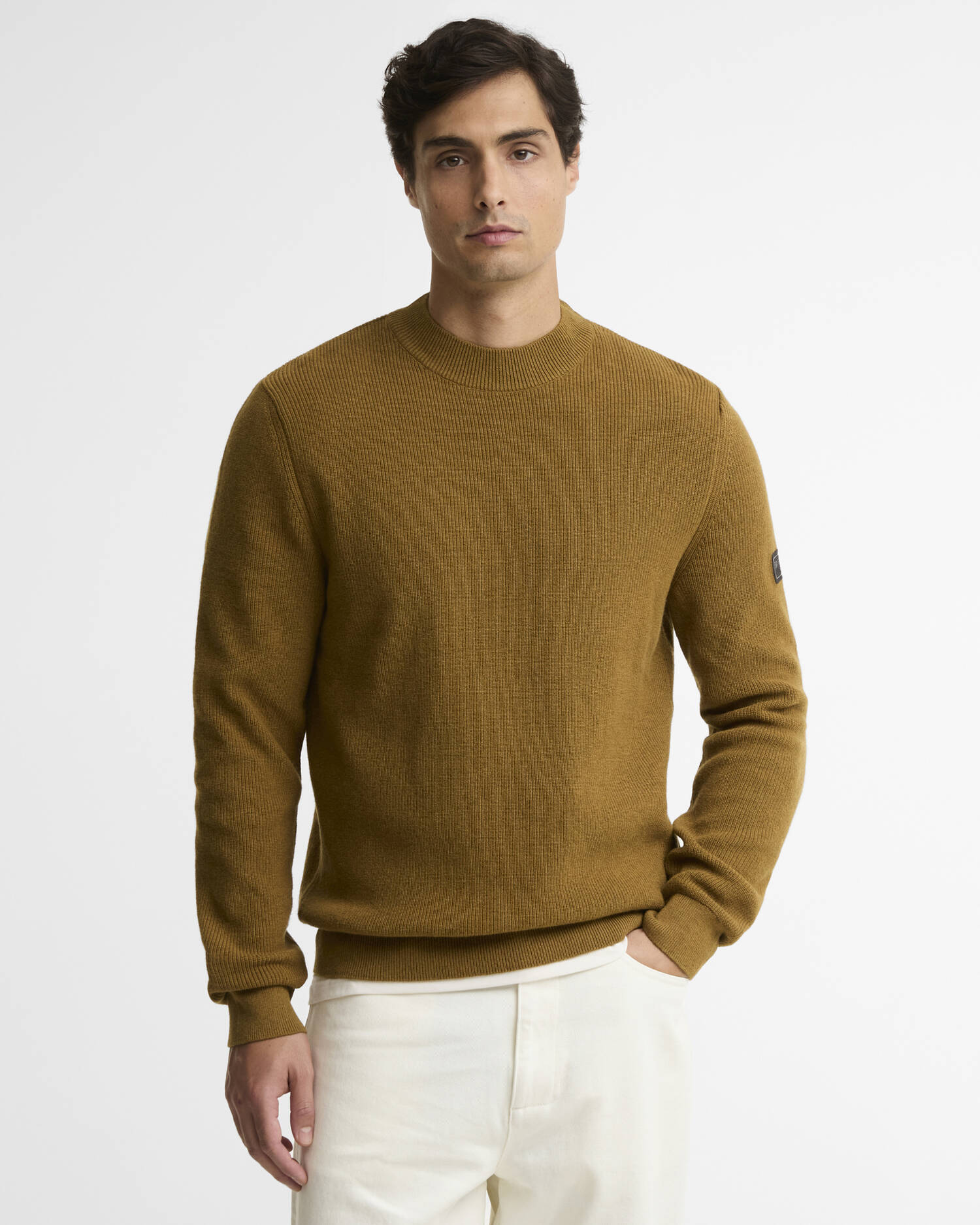 Crawley Crew Neck Jumper Butternut image number 0