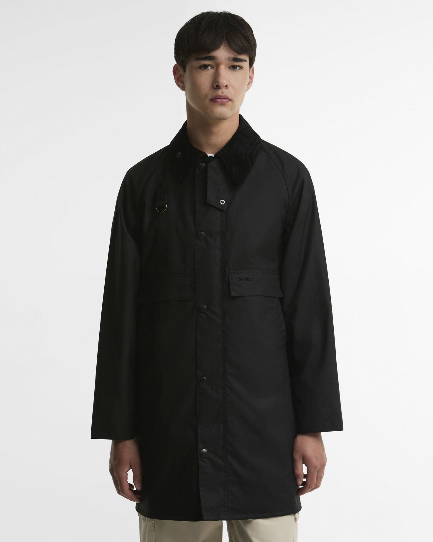 Giacca cerata lunga Spey Black