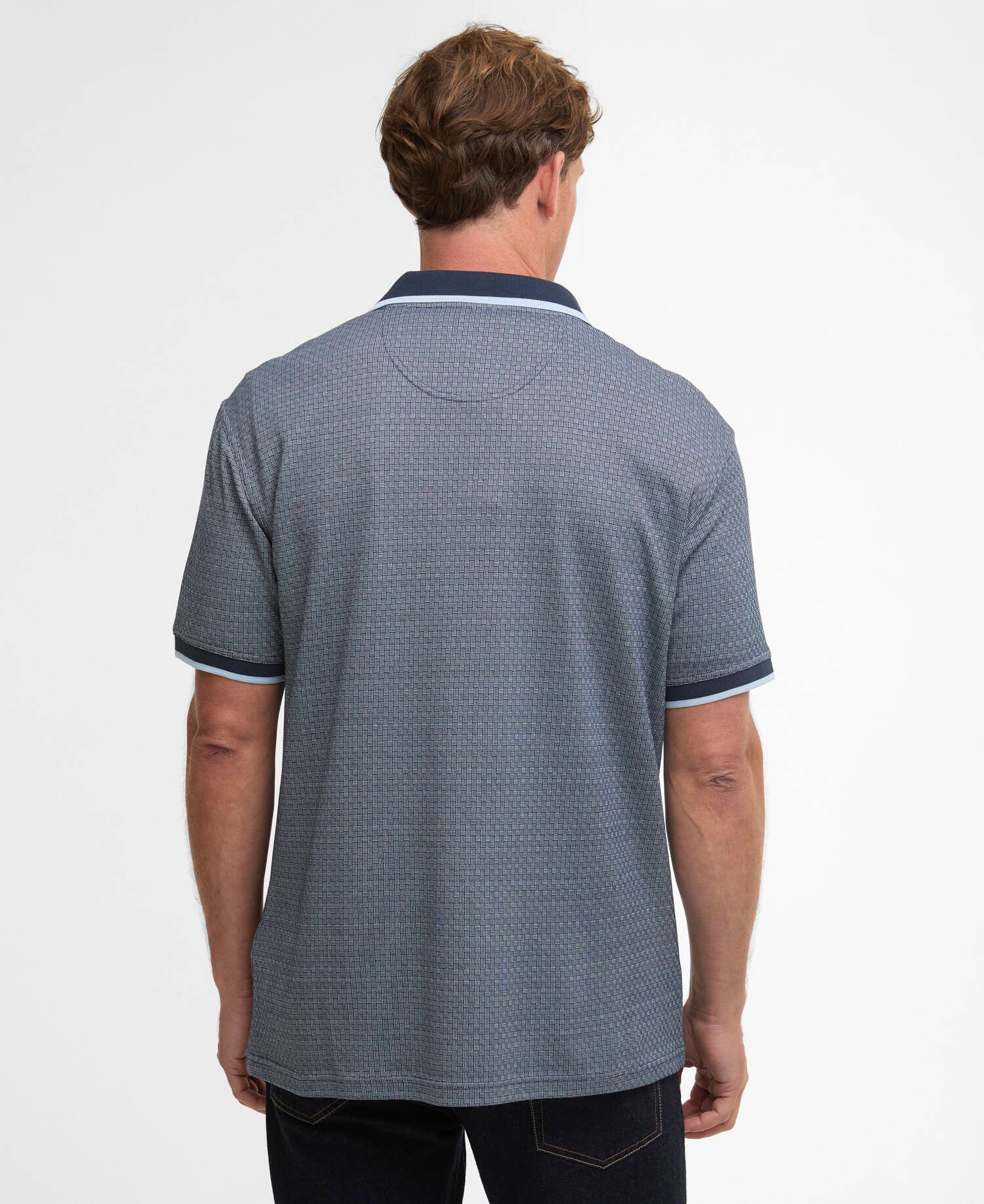 Weston Textured Polo Shirt Navy image number 2