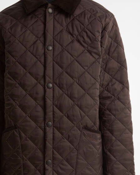 Select Liddesdale Quilted Jacket Dark Brown