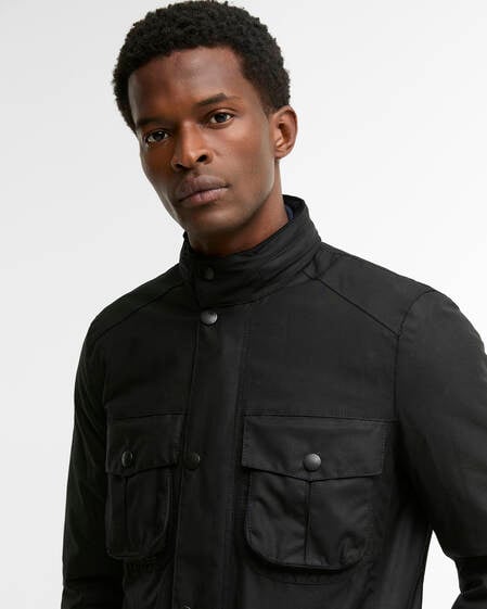 Corbridge Waxed Jacket Black-Classic