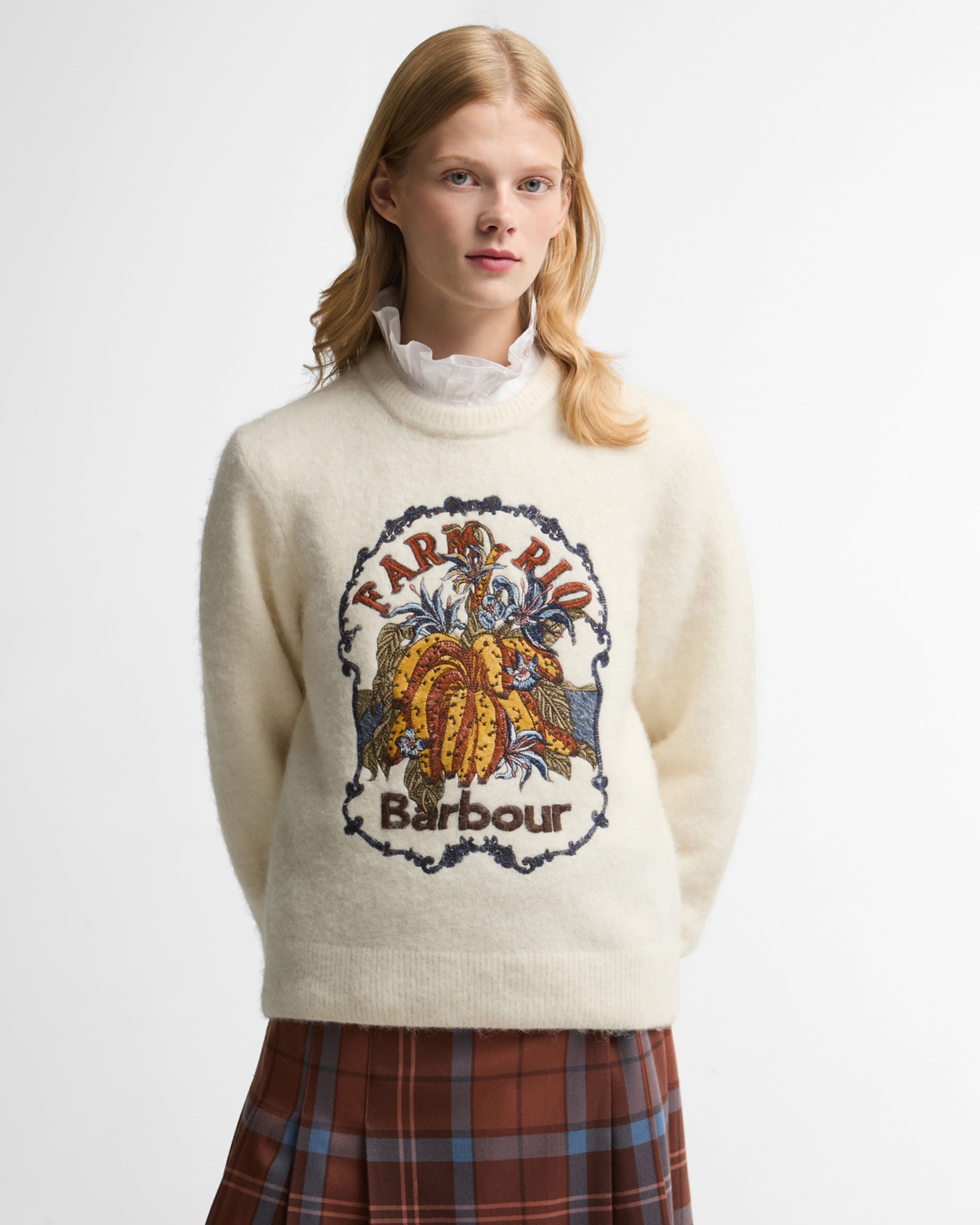 Barbour FARM Rio Ruellia Crew-Neck Jumper Multi