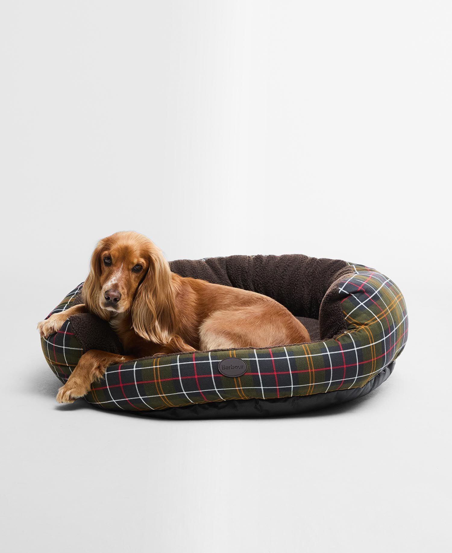 Snuggle Dog Bed 35" Classic Tartan