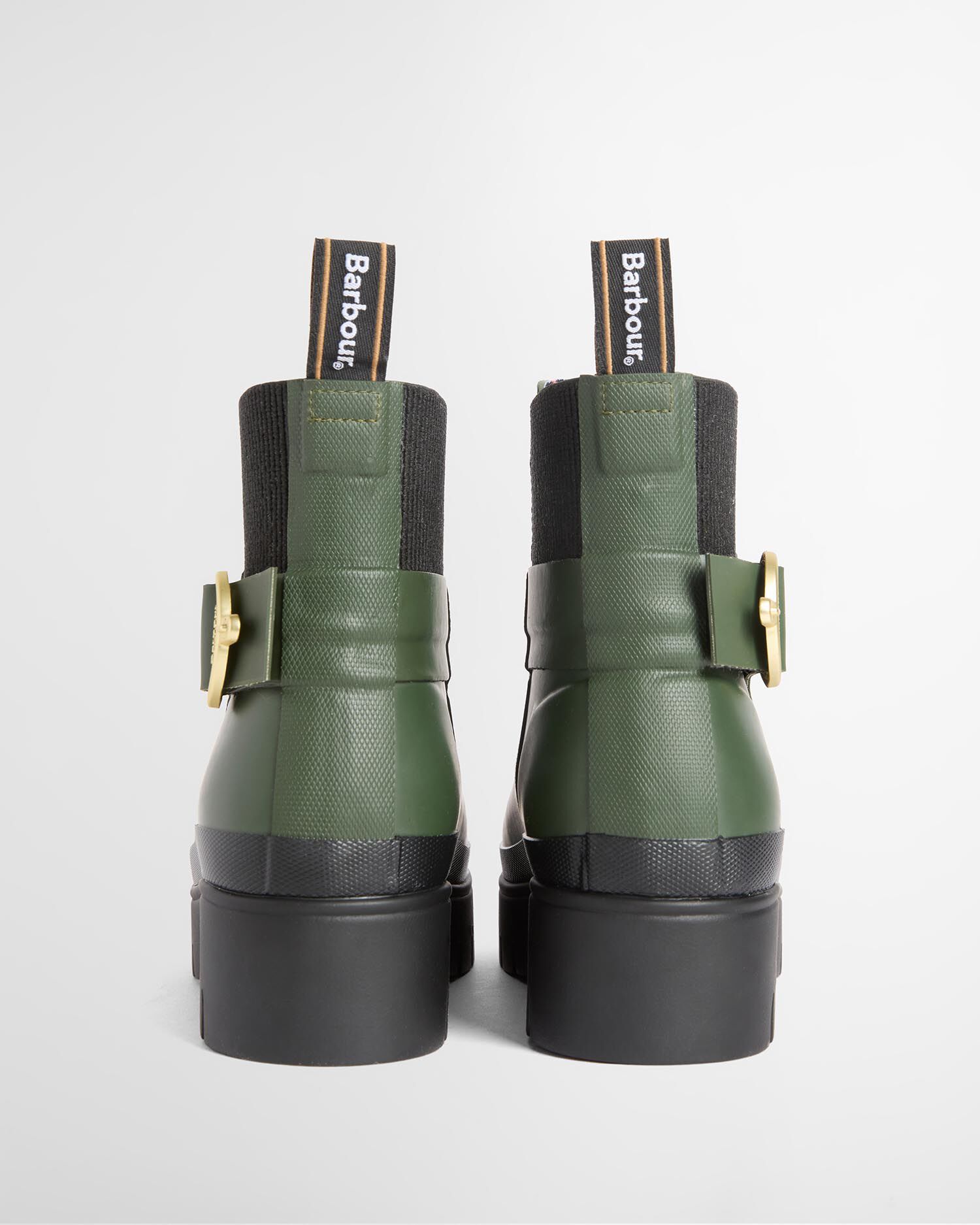 Hepburn Ankle Wellingtons Olive/Black