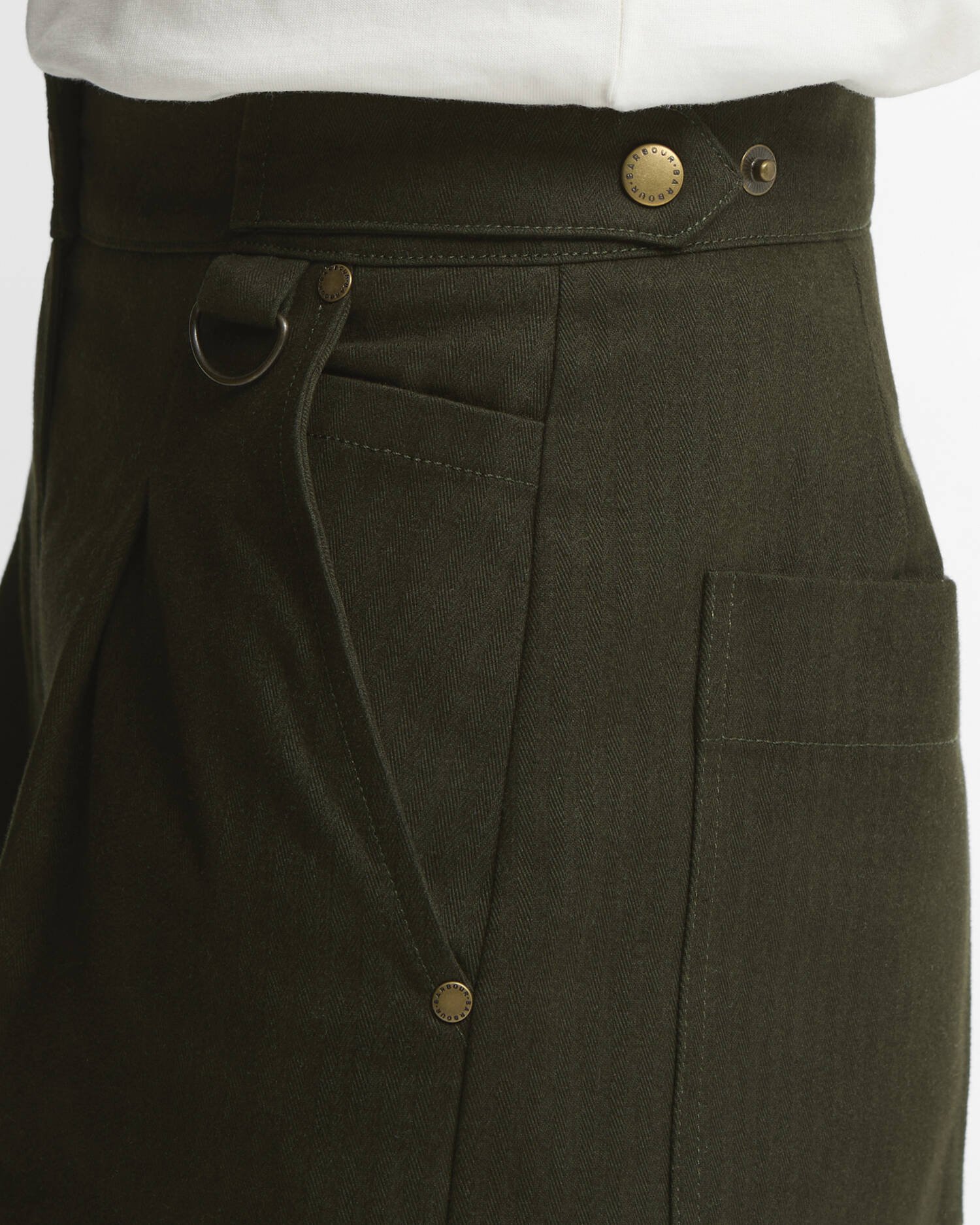 Barbour Hose Annette Wide-Leg Sage image number 4