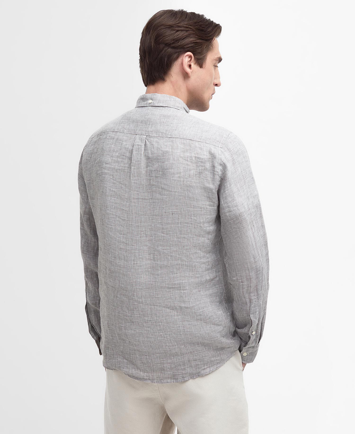 Linton Tailored Long-Sleeved Shirt Olive