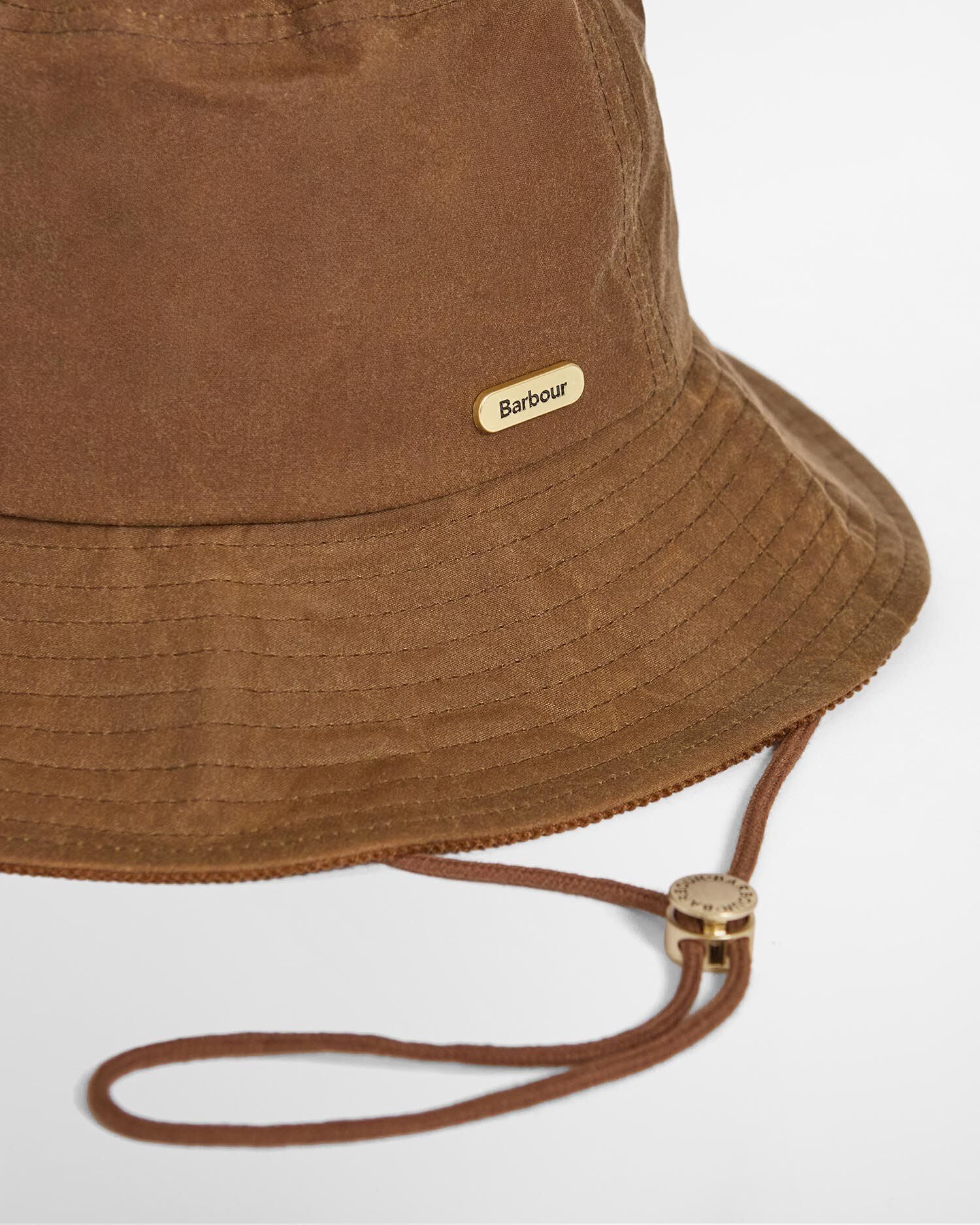 Delilah Waxed Bucket Hat Tan