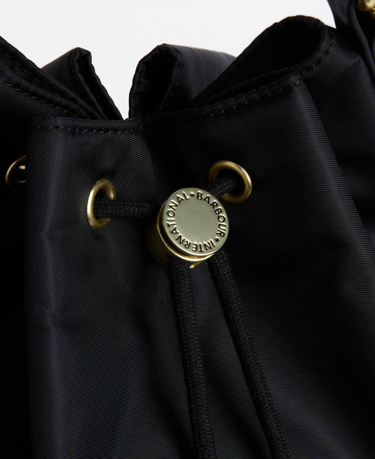 Qualify Large Drawcord Tote Bag Black image number 4