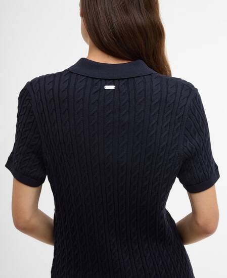 Poloshirt Hartland Knitted Short-Sleeved Navy