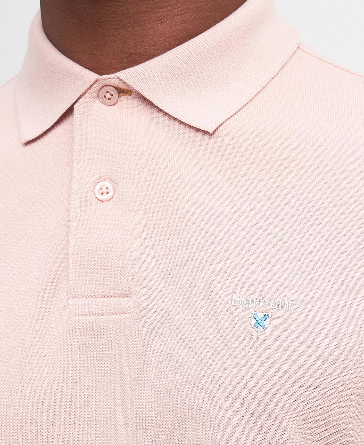 Sports Short-Sleeved Polo Shirt Pink Mist