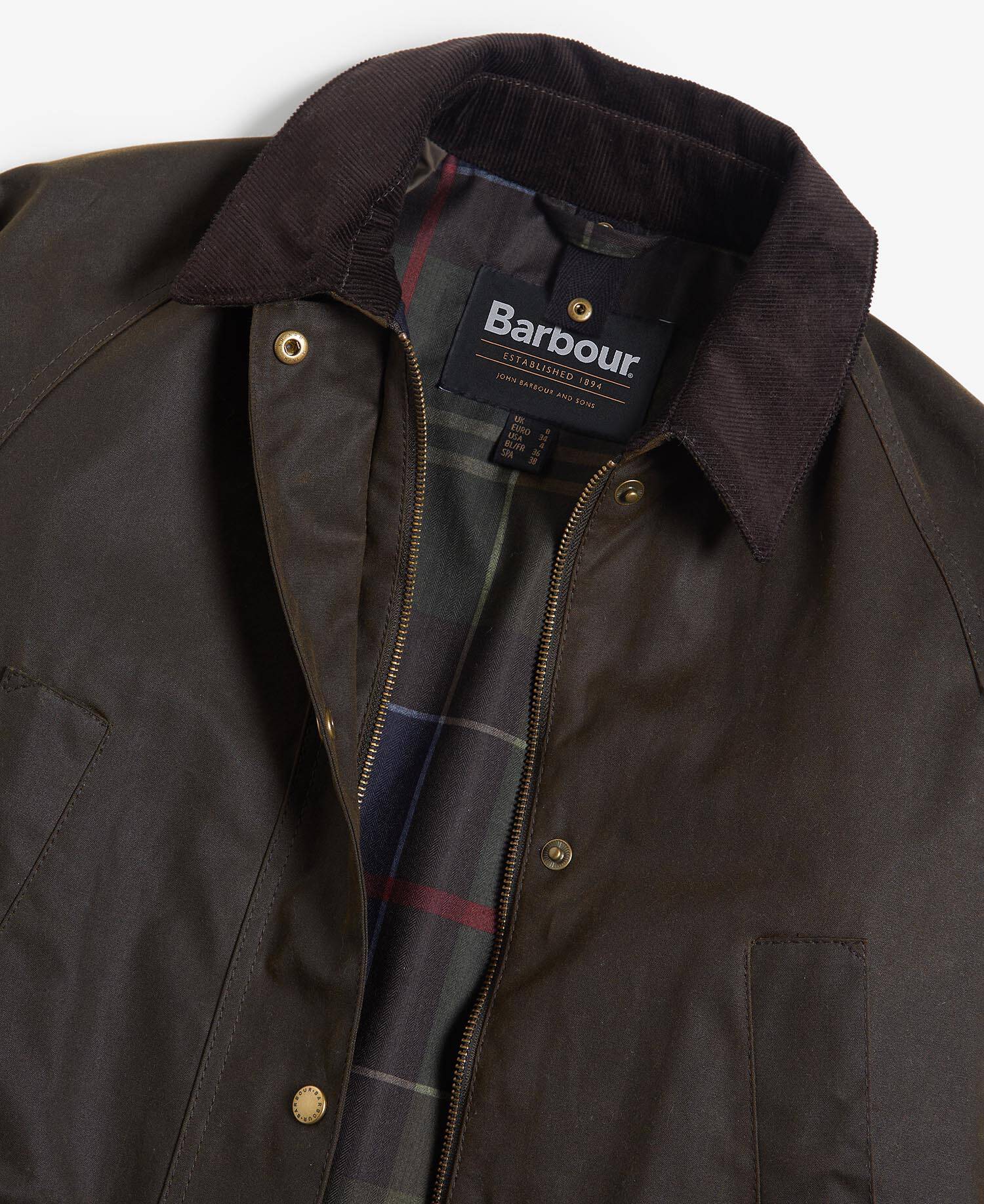 Acorn Waxed Jacket Olive image number 7
