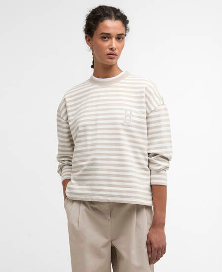 Gabby Striped Sweatshirt Mist Stripe