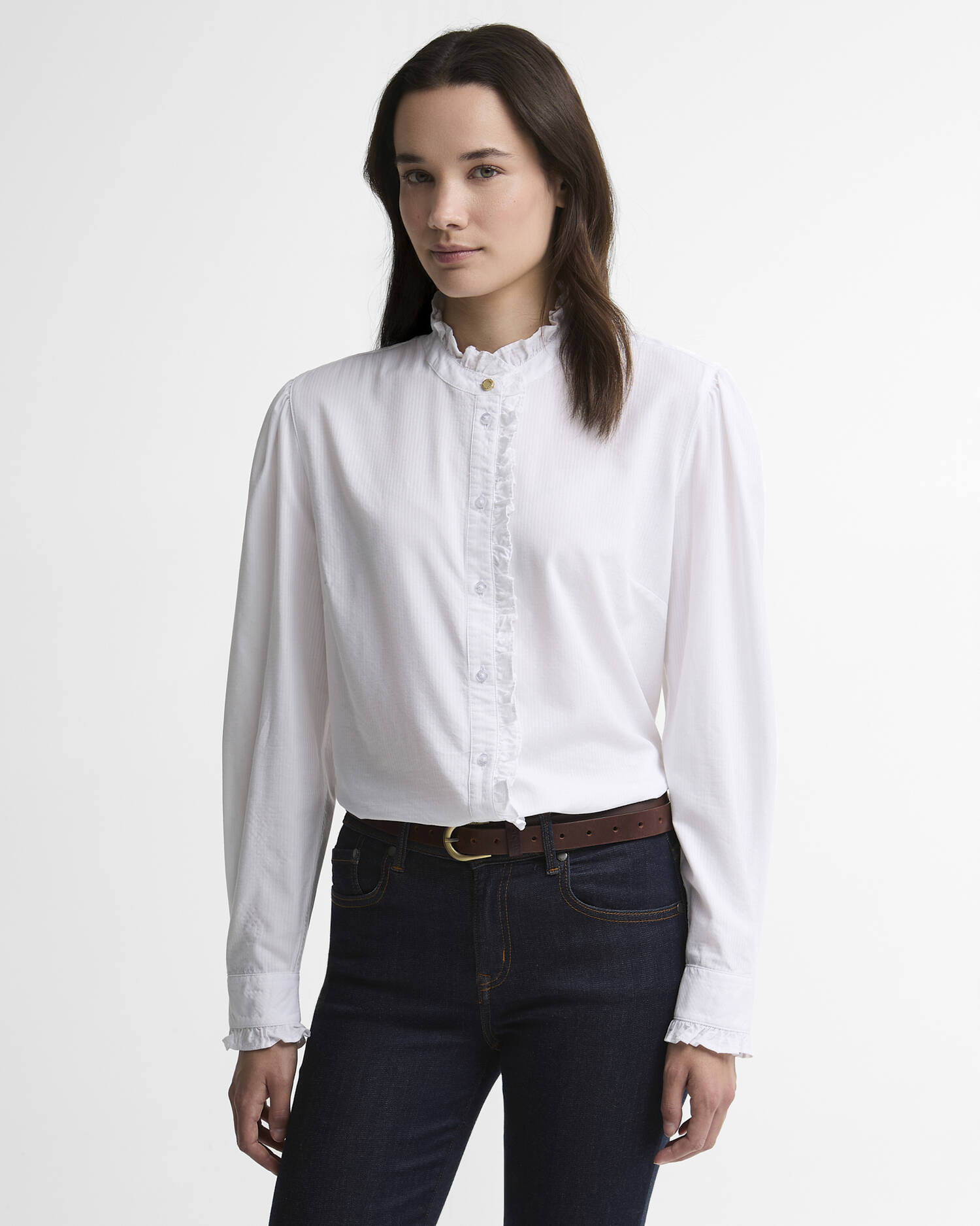 Barbour Hemd Clemency Relaxed Fit White image number 0