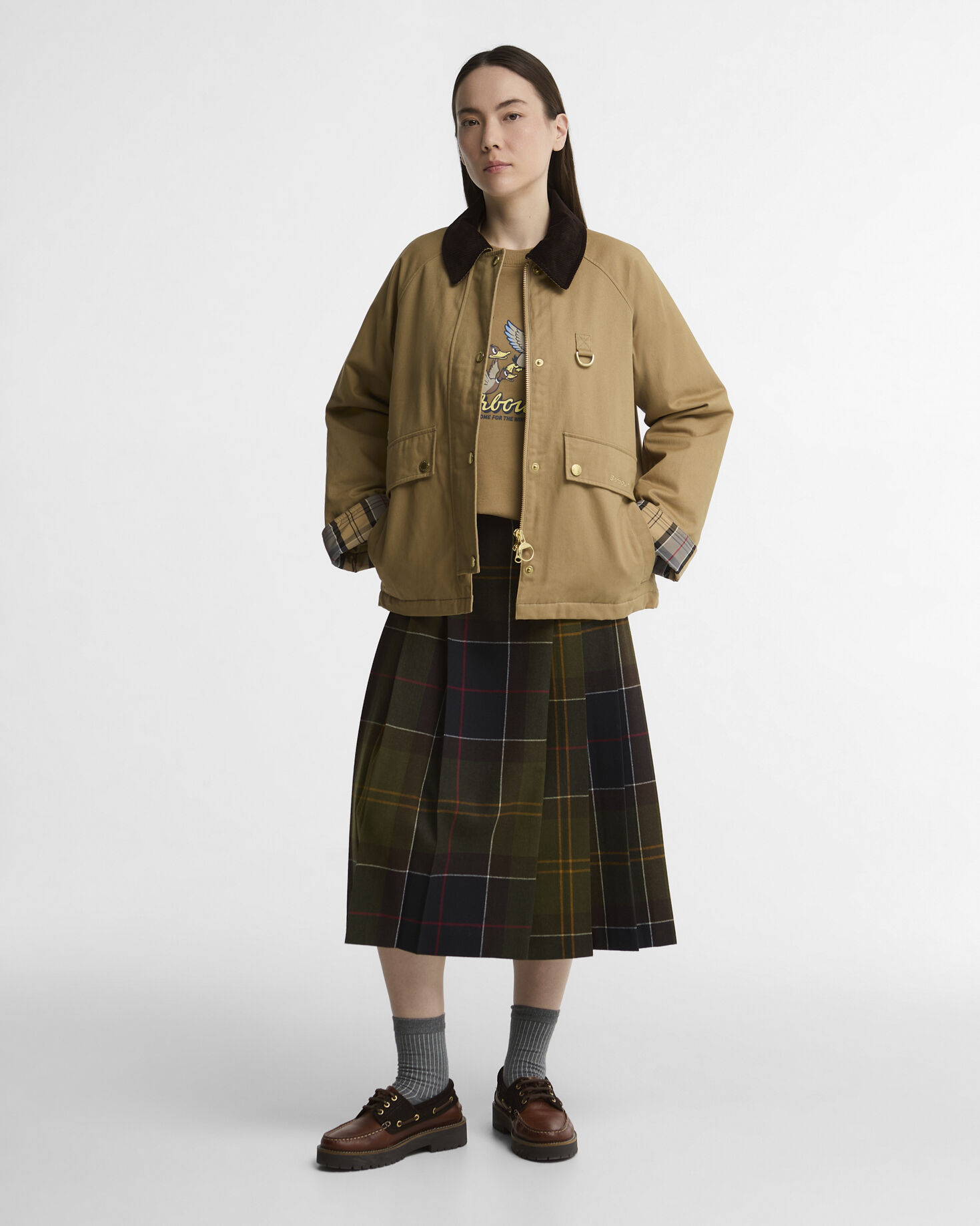 not in range Trench/Mixed Tartan