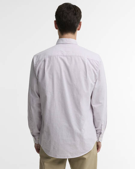 Sheldane Striped Regular Long-Sleeved Shirt Mauve