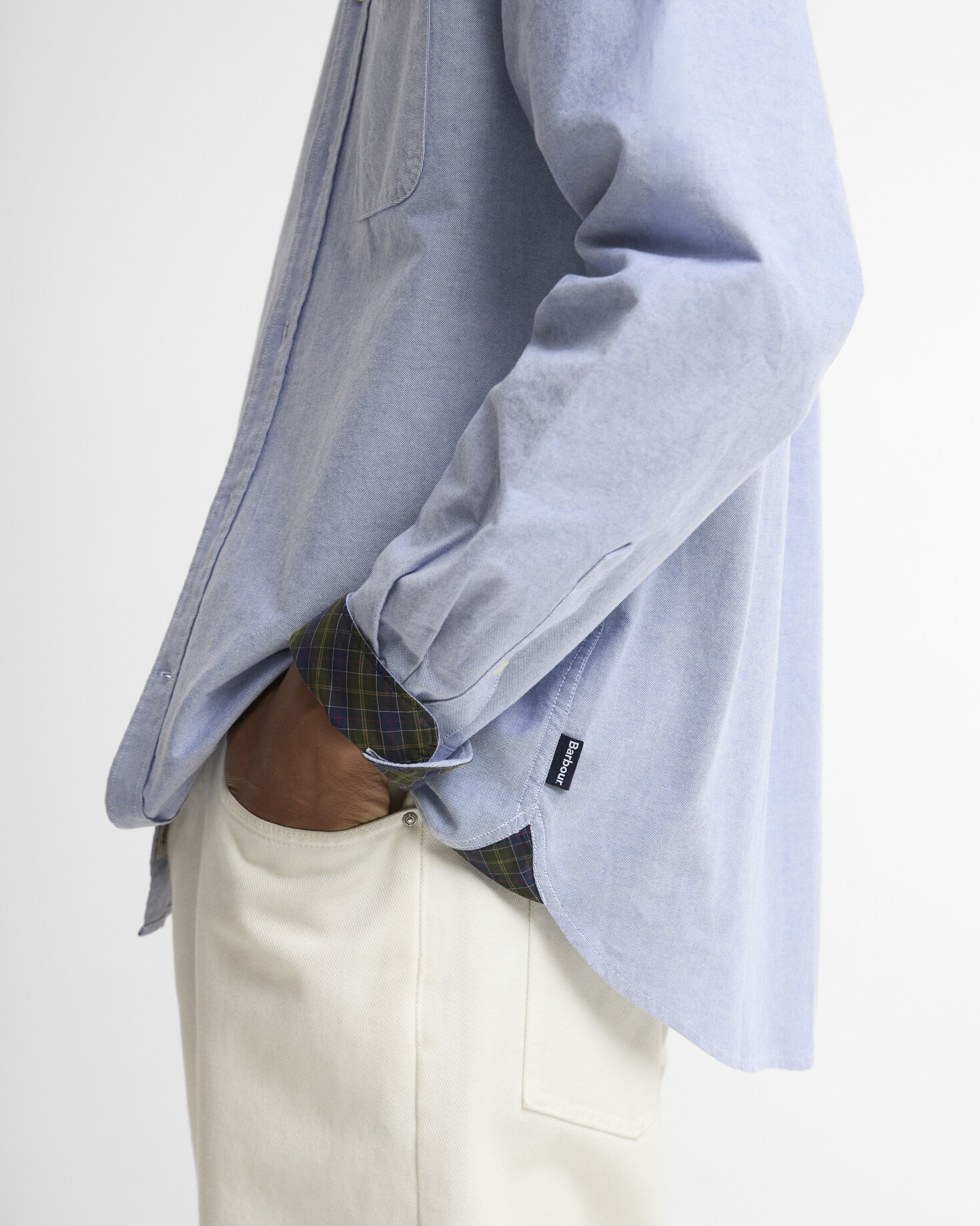 Oxford Authentic-Fit Long-Sleeved Shirt Blue