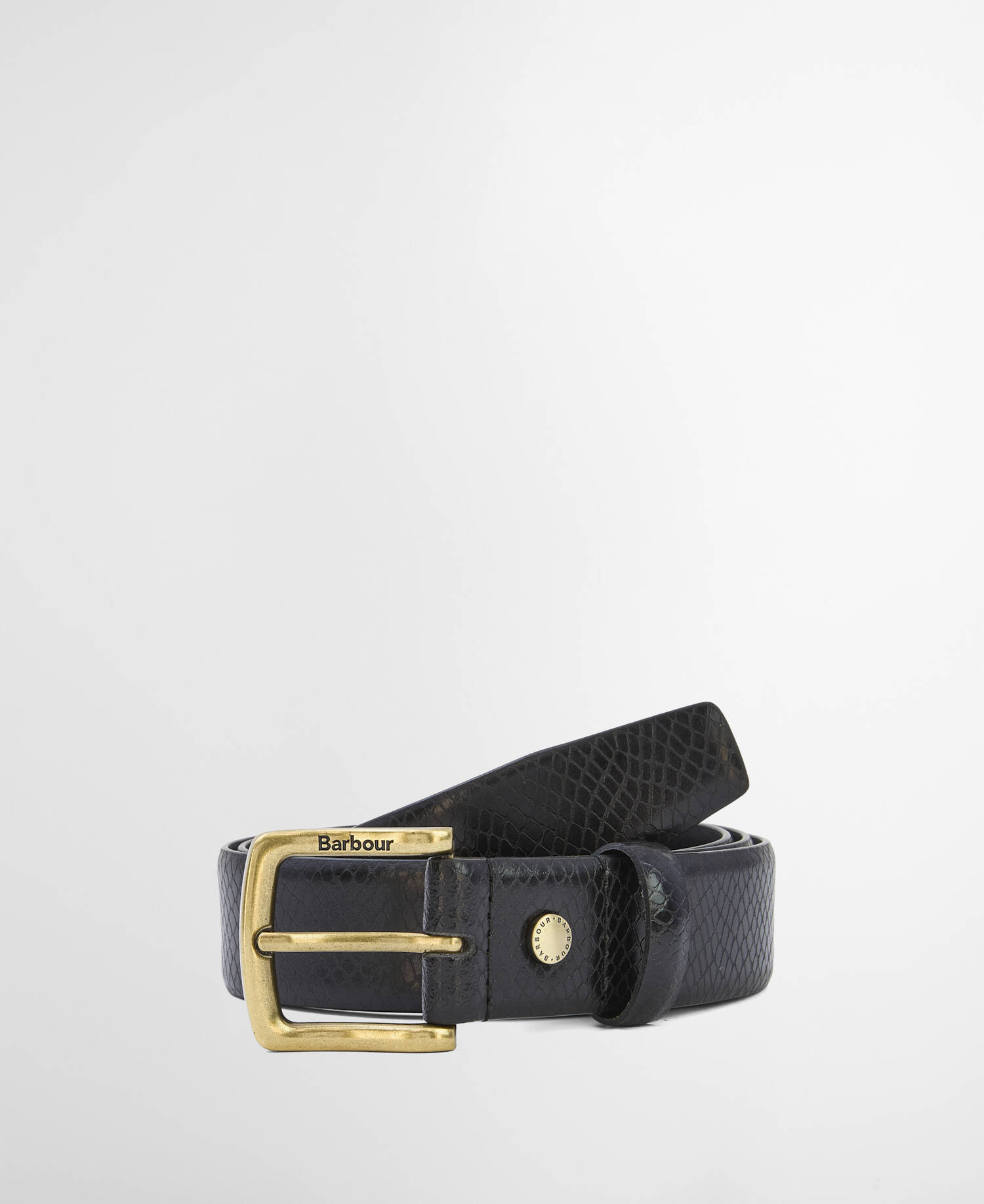 Jaspar Leather Belt Black image number 0