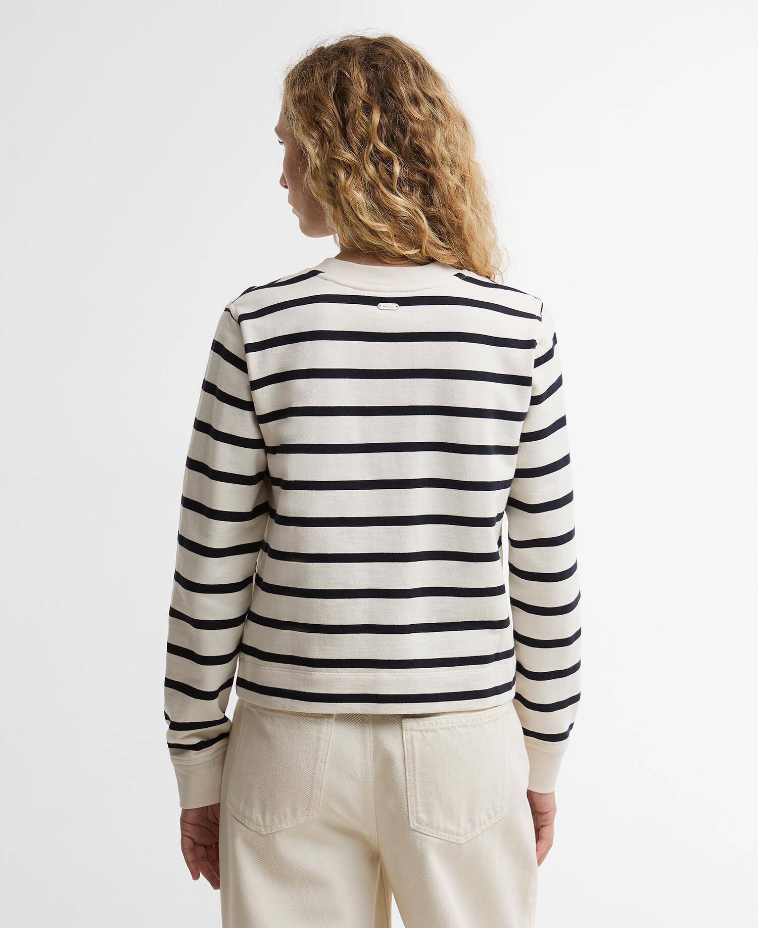 Sweatshirt Aylesby Striped Cloud/Dark Navy Stripe image number 2