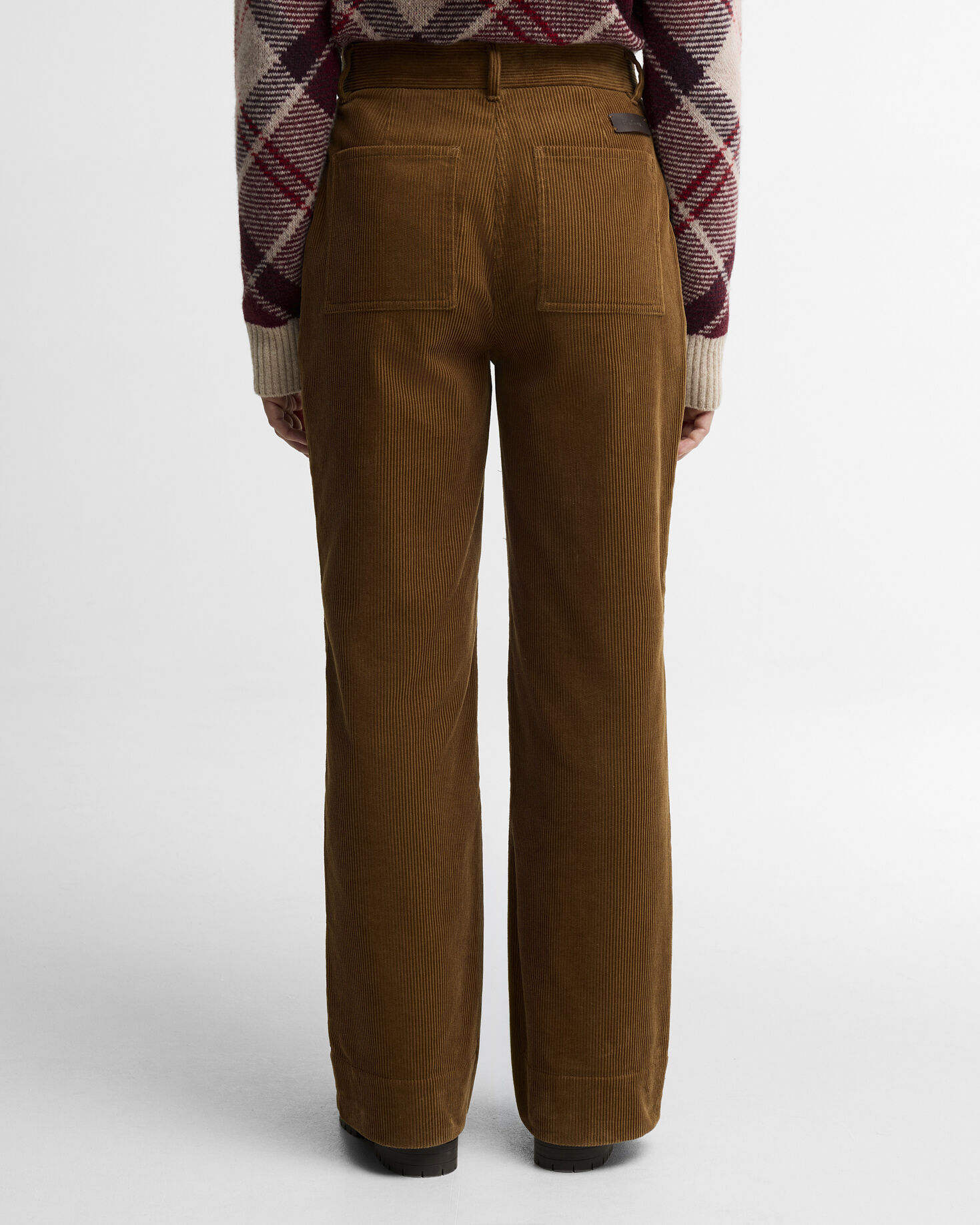 Emmy Cord Flared Trousers Tan