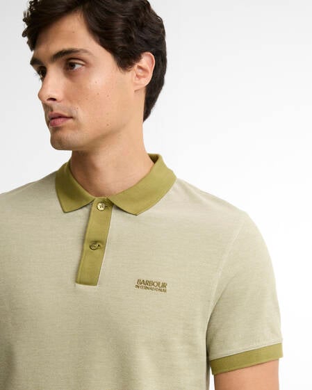 Morley Oxford Polo Shirt Fir Green / Whisper White