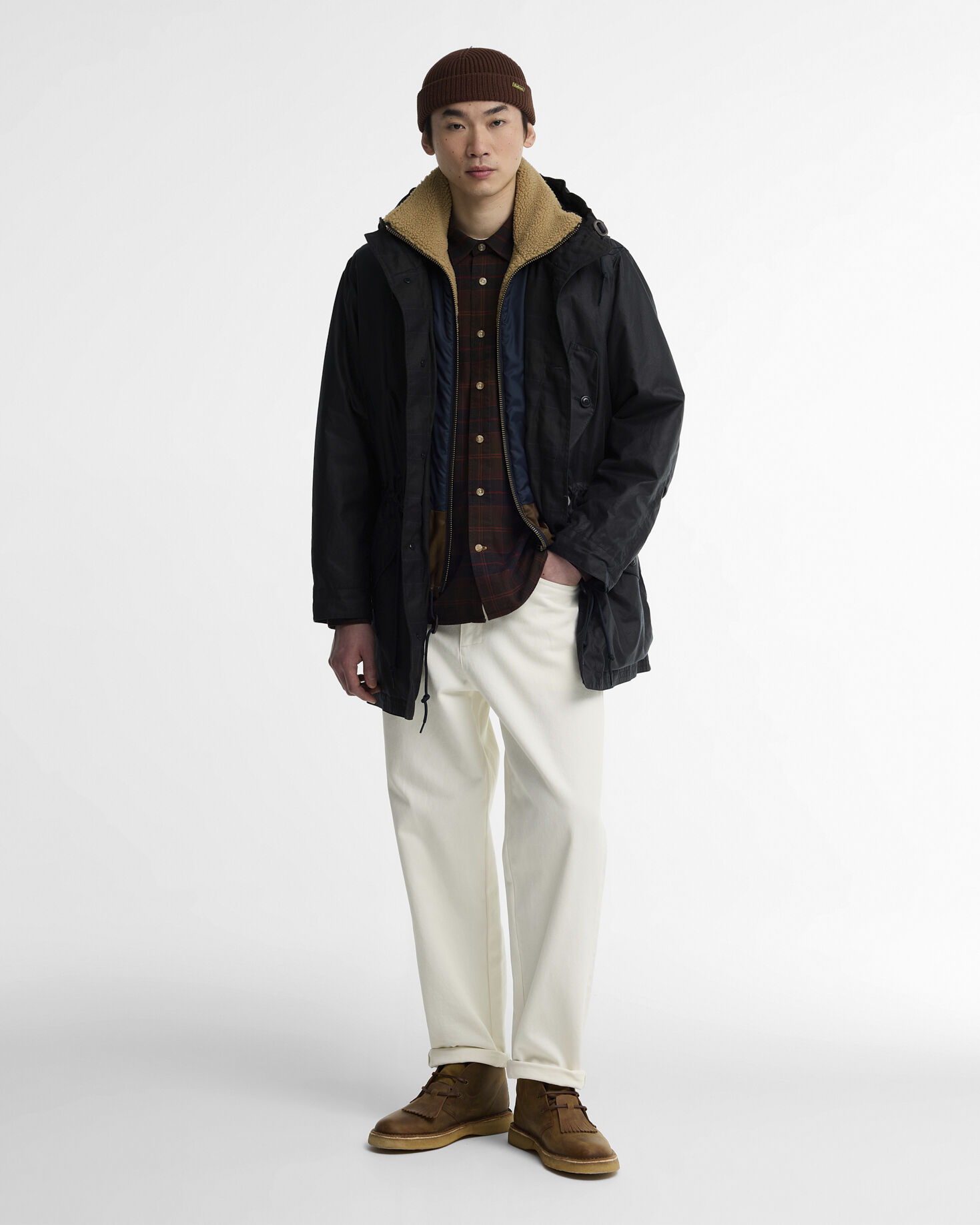Ursula Waxed Parka Navy