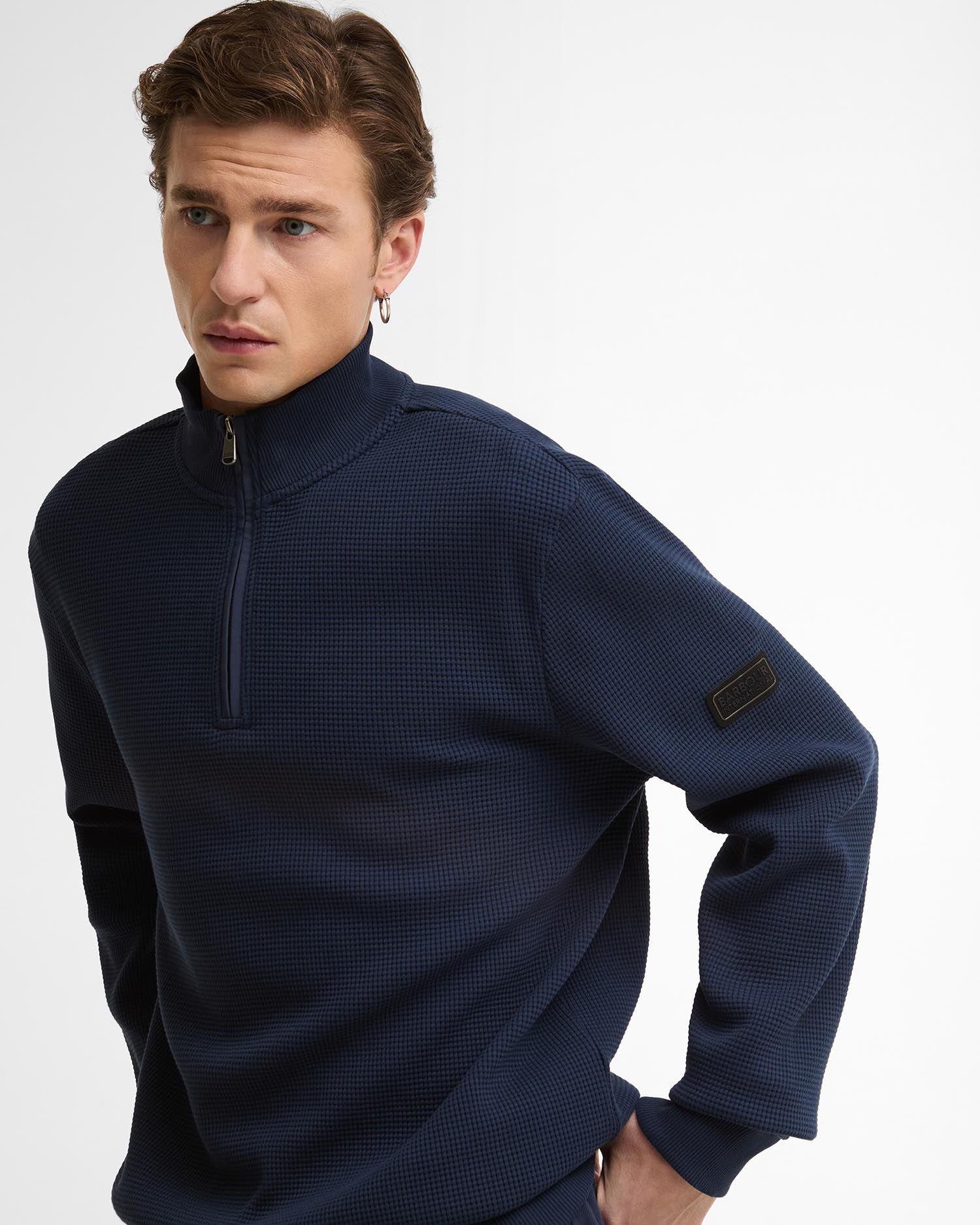Bewley Quarter-Zip Sweatshirt Oxford Navy