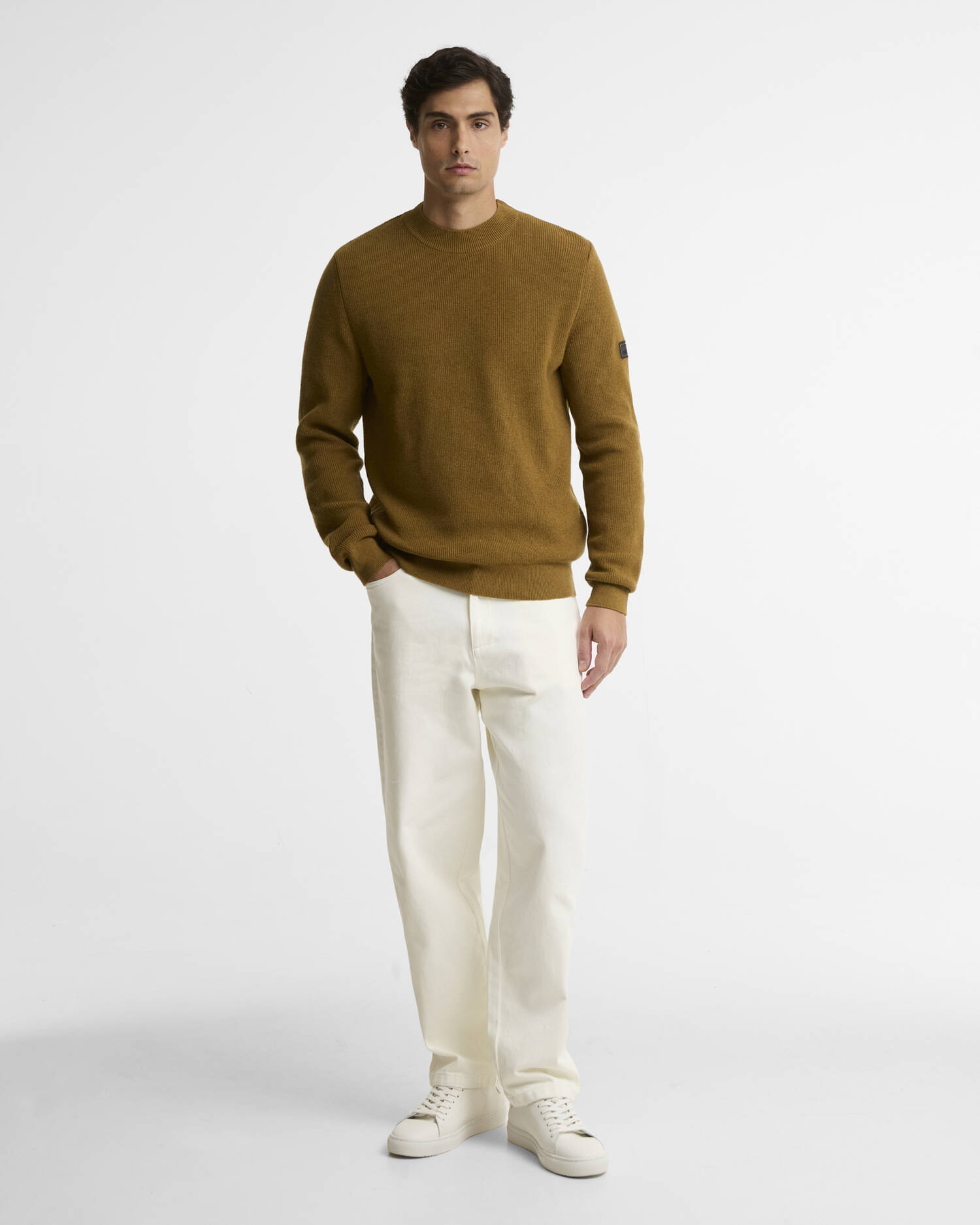 Crawley Crew Neck Jumper Butternut image number 1