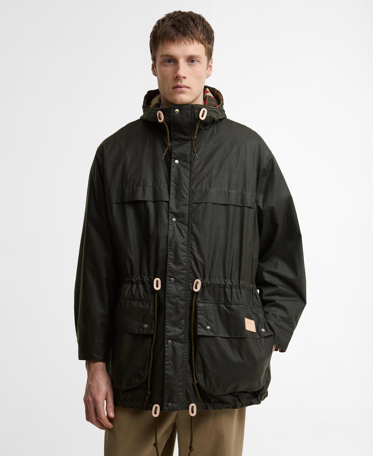 Paul Smith Loves Barbour Durham Waxed Jacket Archive Olive