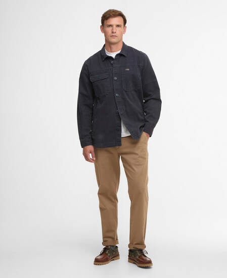 Lingfield Canvas Overshirt Navy