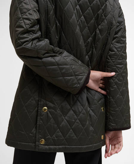 Modern Beadnell Quilted Jacket Sage/Ancient