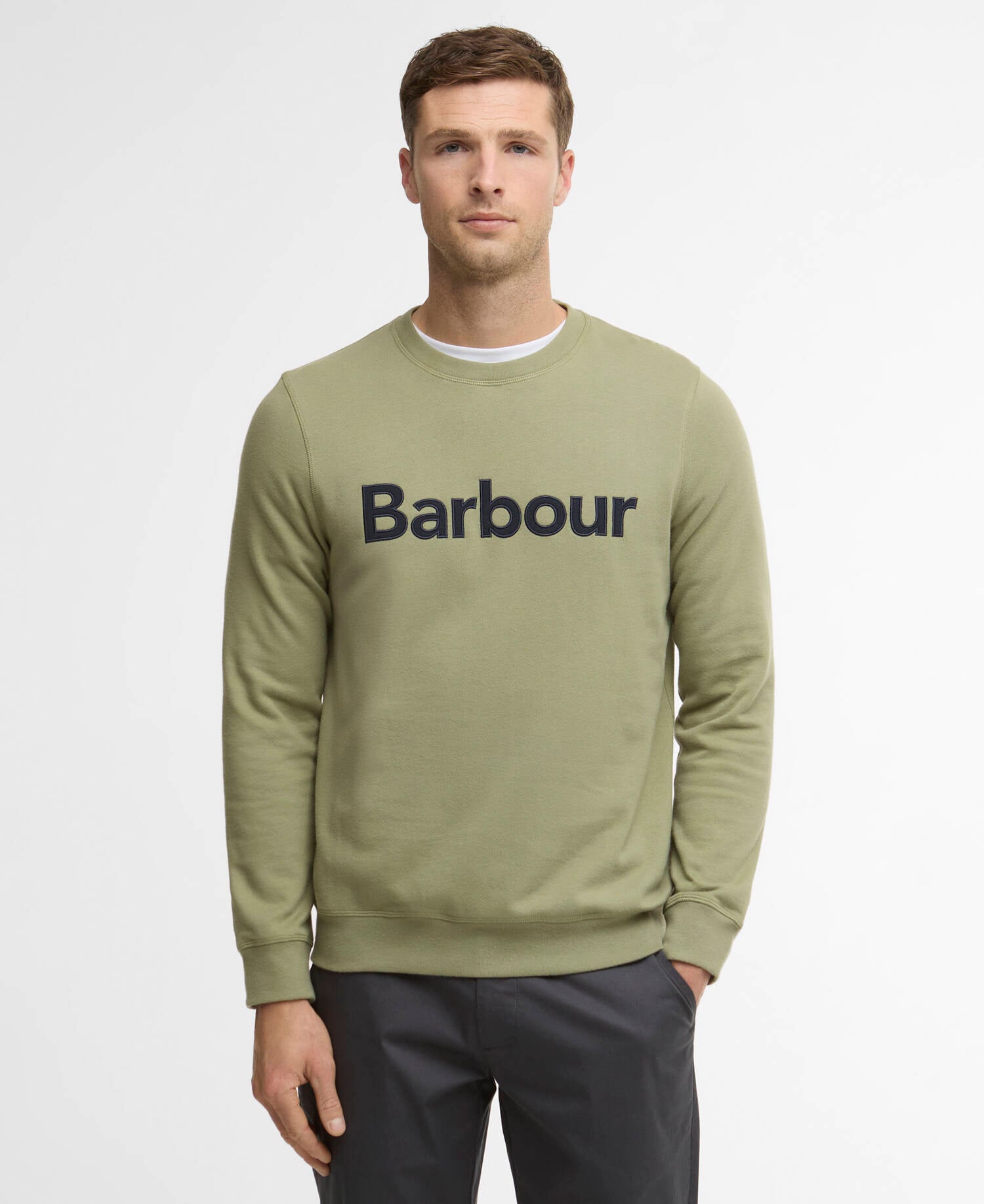 Sweatshirt Pique Logo Laurel Green image number 0