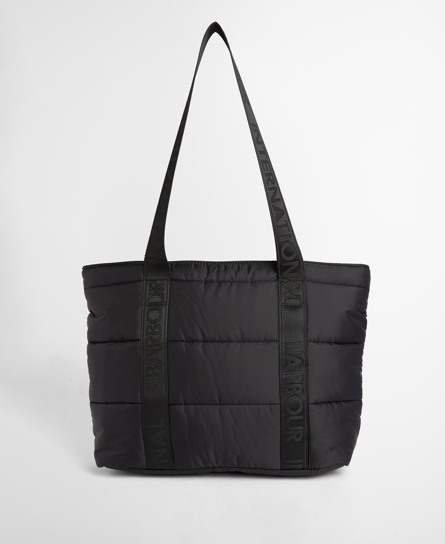 Monaco Baffle Quilted Tote Bag Black